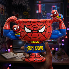 Load image into Gallery viewer, Super Dad: The Ultimate Personalized Gift for Marvel Fans - Customizable Plaque for Dads Shaped Plaques PopCulturePrints
