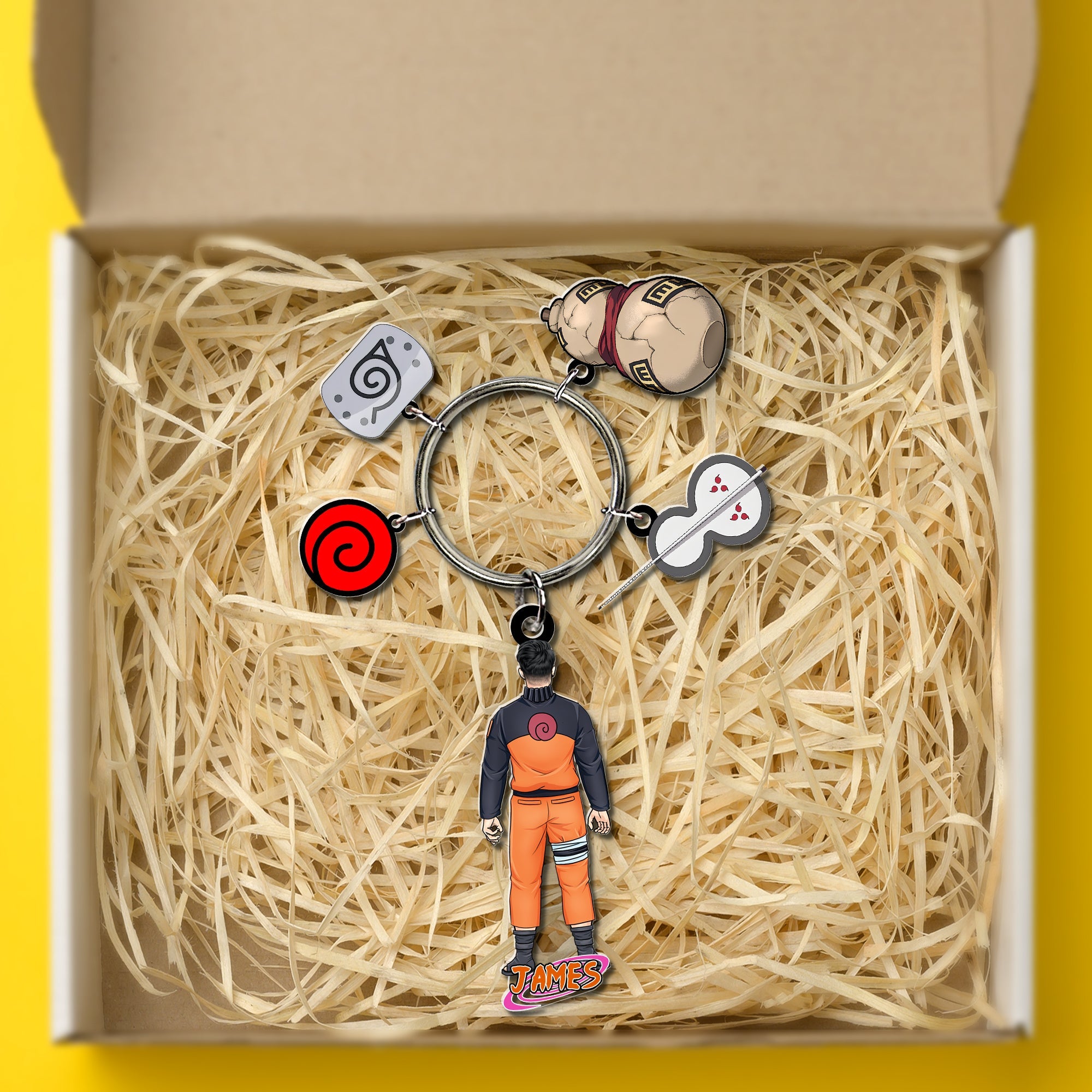 Custom Anime-Inspired Keychain for Movie Lovers Keychains PopCulturePrints