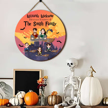 Load image into Gallery viewer, Custom Wizards Welcome Family Sign
