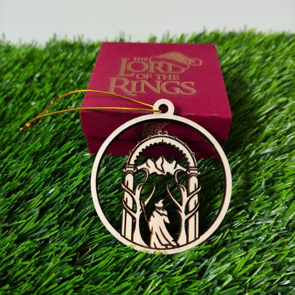 Set of 6 Wooden Middle-Earth Christmas Ornaments Ornament PopCulturePrints