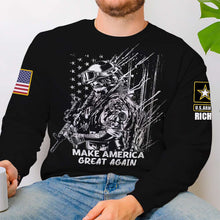 Load image into Gallery viewer, Patriotic Soldier Graphic - Make America Great Again T-Shirt
