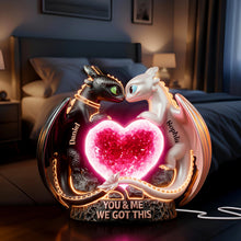 Load image into Gallery viewer, Love Unleashed: Heartflow Together Acrylic Light Box - Personalized Gift for Couples Light Box PopCulturePrints
