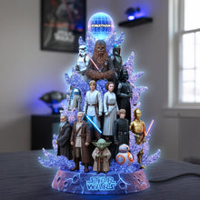 Load image into Gallery viewer, Illuminate the Force: Epic Heroes Acrylic Light Box - Personalized Gifts for Star Wars Fans Light Box PopCulturePrints
