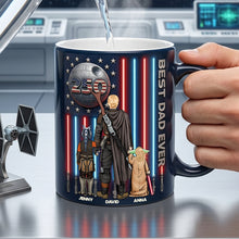 Load image into Gallery viewer, "Best Dad Ever - A Gift for Every Hero!" - Magic Mug - Personalized Gifts for Dad, Grandpa, and Patriotic Figures Coffee Mug PopCulturePrints
