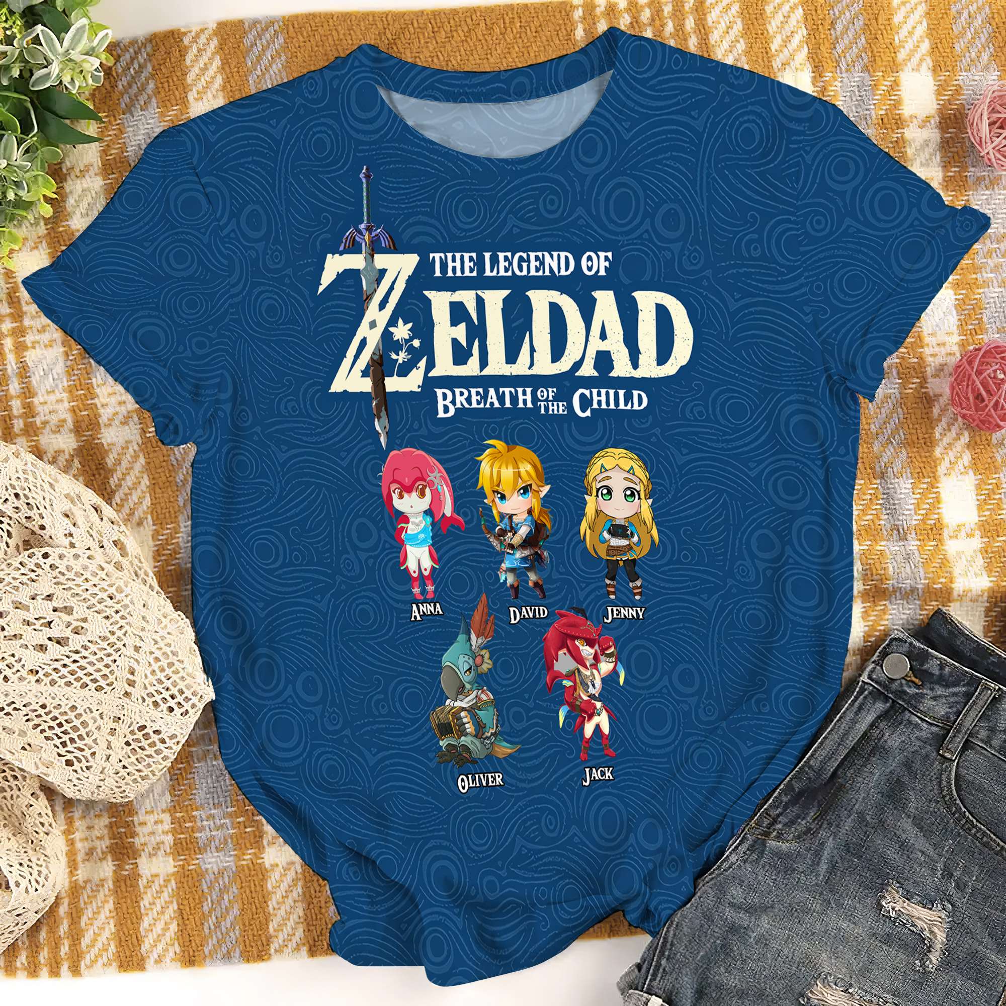 Personalized Zelda-Inspired Dad Shirt - Breath of the Child