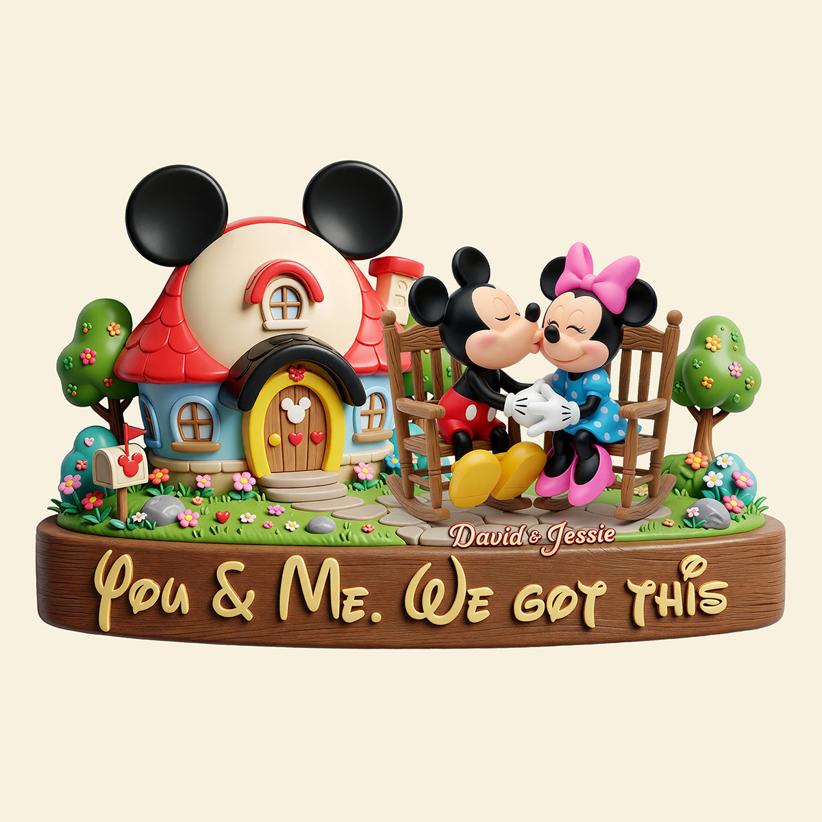 You & Me, We Got This - Personalized Acrylic Plaque for Couples