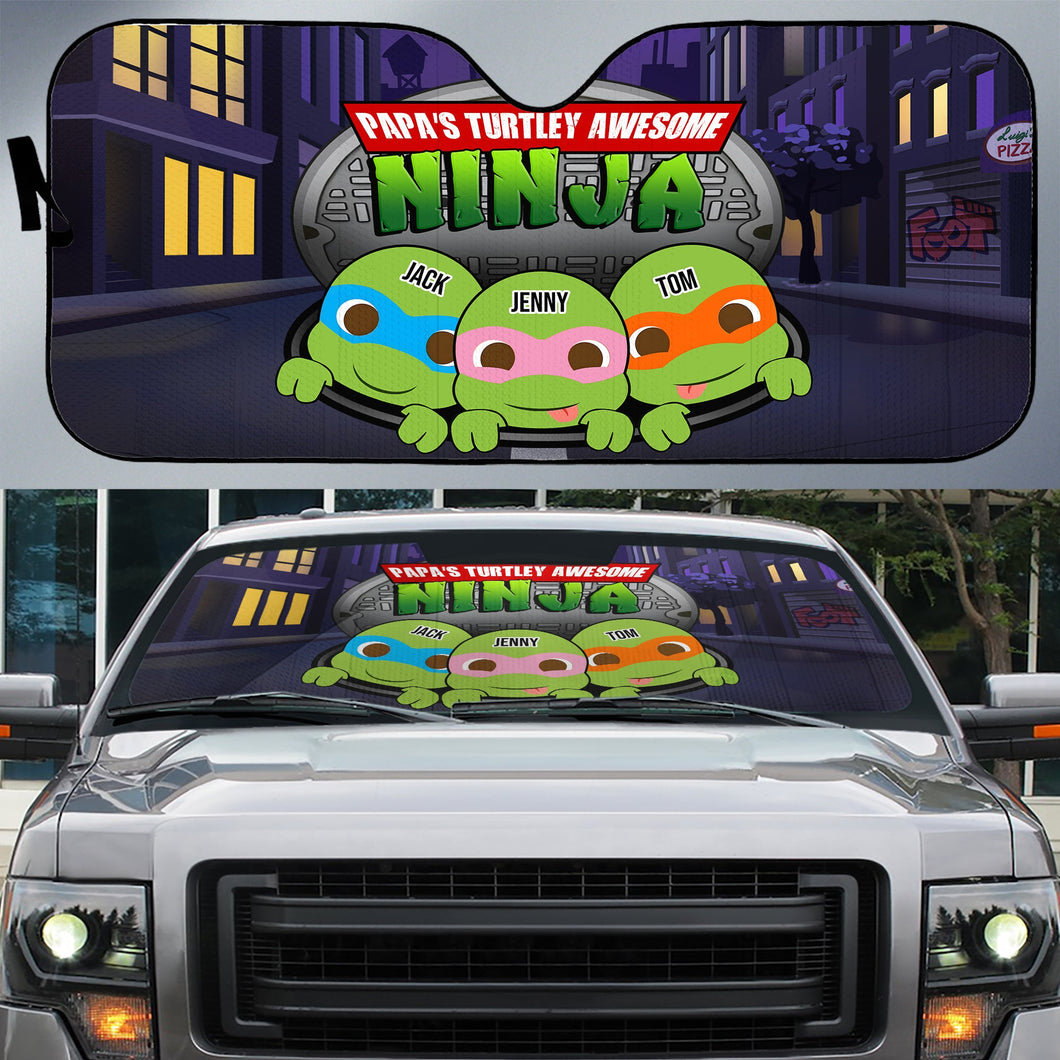 Custom Ninja Turtle Dad Windshield Sunshade Doormat PopCulturePrints