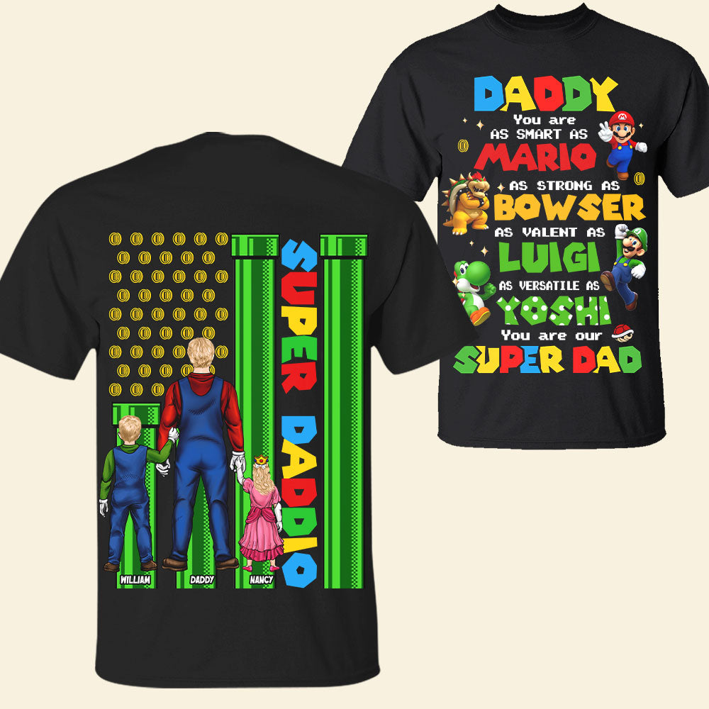 "You Are Our Super Dad" - Personalized Game Dad Shirt - Perfect Gift for Dad and Grandpa Shirts PopCulturePrints