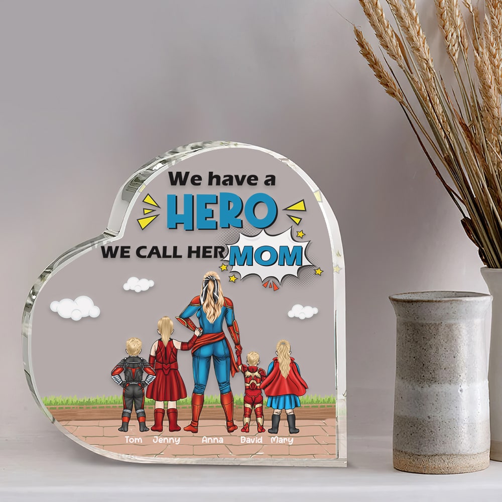 Personalized Hero Mom Plaque - Custom Mother's Day Gift Decorative Plaques PopCulturePrints
