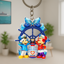 Load image into Gallery viewer, Sail into Love: Personalized Cruising Couple Keychain - Perfect Gift for Couples Keychains PopCulturePrints
