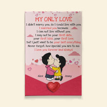 Load image into Gallery viewer, Personalized Cartoon Lovers Canvas Poster - My Only Love Poster &amp; Canvas PopCulturePrints
