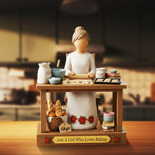 Load image into Gallery viewer, “Just A Girl Who Loves Baking” - Customized Acrylic Plaque for Baking Enthusiasts Shaped Plaques PopCulturePrints
