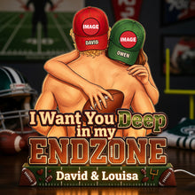 Load image into Gallery viewer, I Want You Deep in my ENDZONE - Playful Sporty Couple Acrylic Light Box
