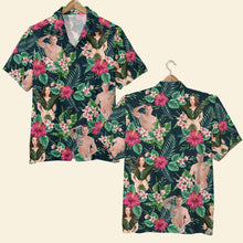 Load image into Gallery viewer, Personalized Funny Hawaiian Shirt for Couples Hawaiian Shirts PopCulturePrints
