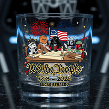 Load image into Gallery viewer, Celebrate Freedom: Personalized Drinking Glass for Patriots

