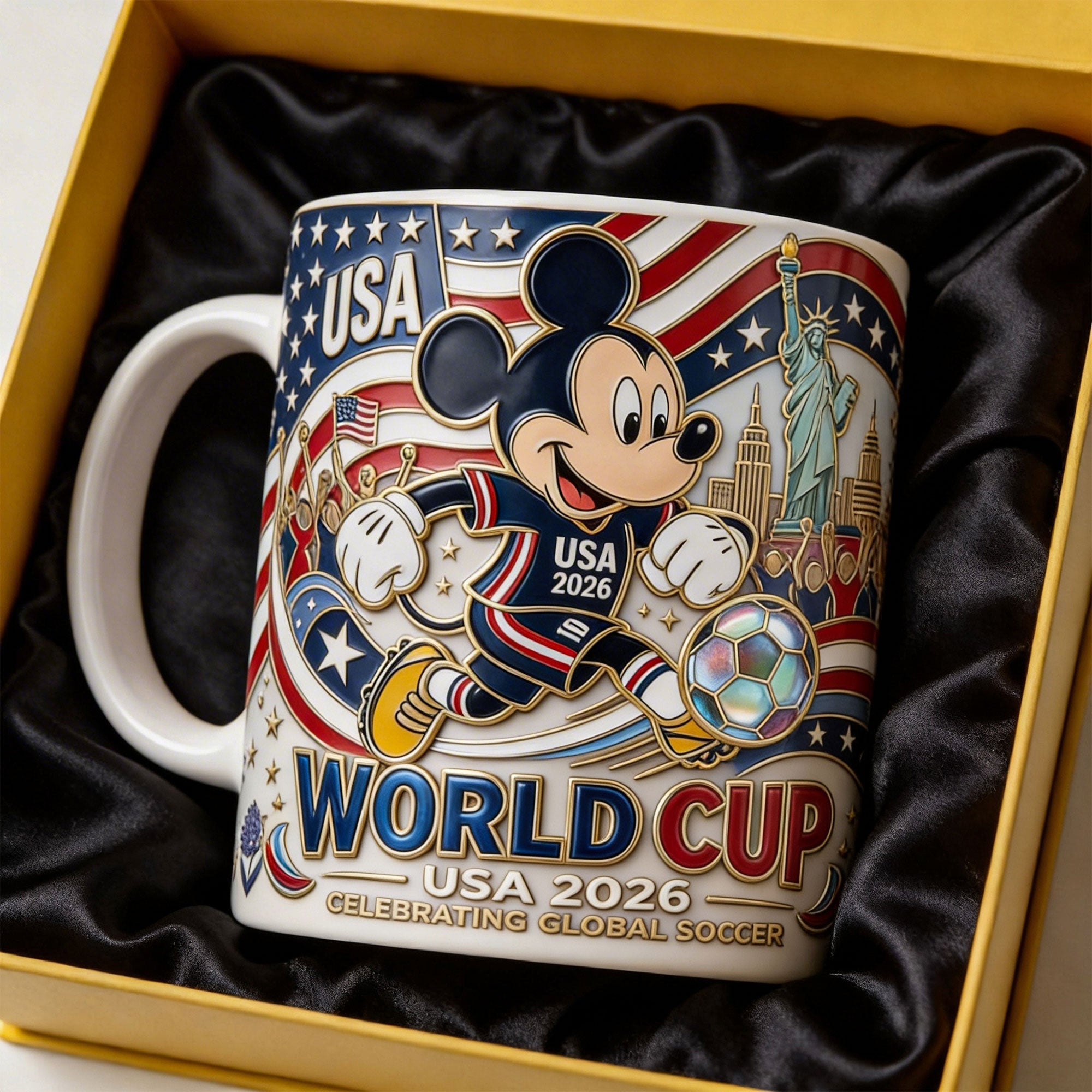 Celebrate the Spirit of Soccer - Sport World Tournament Coffee Mug - Personalized Gifts for Sport Lovers Coffee Mug PopCulturePrints