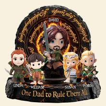 Load image into Gallery viewer, One Dad To Rule Them All Acrylic Plaque - Personalized Gifts for Dad and Grandpa Shaped Plaques PopCulturePrints

