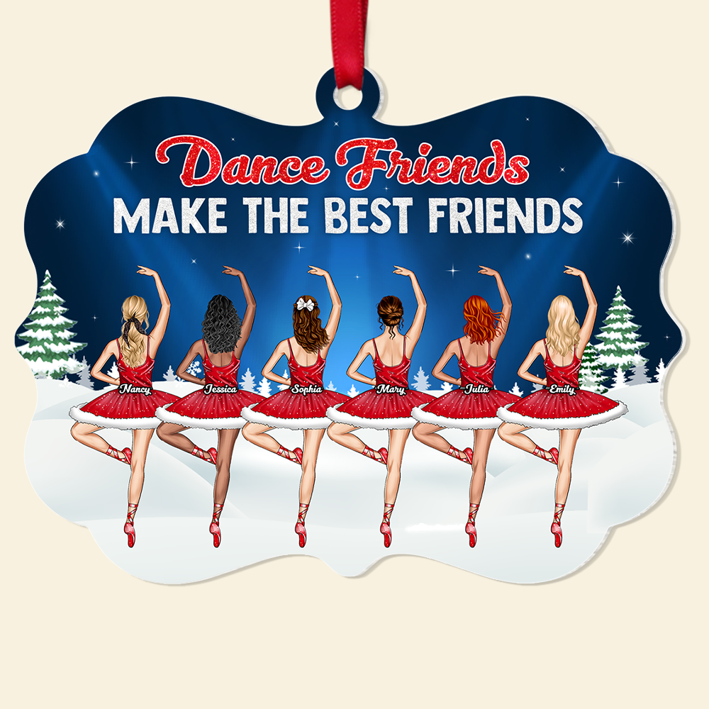 Personalized Dance Friends Christmas Ornament Ornament PopCulturePrints