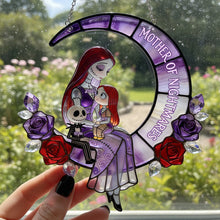 Load image into Gallery viewer, "Mother of Nightmares - A Spooky Touch for Your Loving Mom" - Personalized Suncatcher Gift for Moms, Grandmas, and All Mothers Ornament PopCulturePrints
