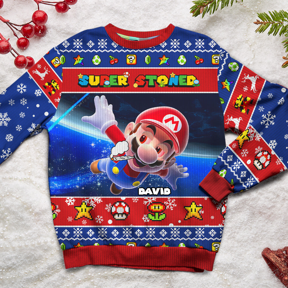 Personalized Cartoon Lover Ugly Sweater - Super Sweater 02TOMH271124