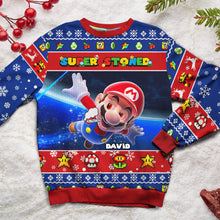 Load image into Gallery viewer, Personalized Cartoon Lover Ugly Sweater - Super Sweater 02TOMH271124
