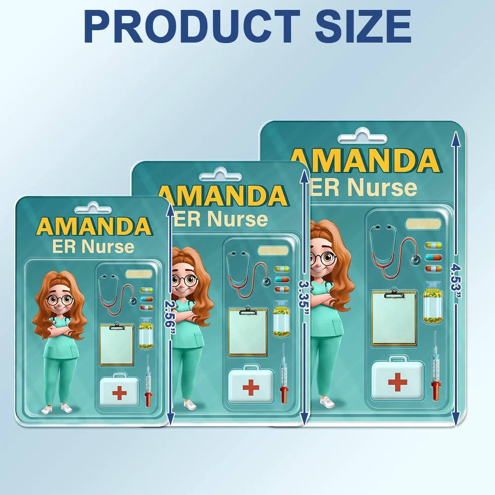 Nurse's Hat Trick - Personalized 3D Effect Car Hanger for Healthcare Heroes Acrylic Car Hanger PopCulturePrints