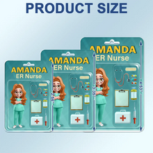 Load image into Gallery viewer, Nurse's Hat Trick - Personalized 3D Effect Car Hanger for Healthcare Heroes Acrylic Car Hanger PopCulturePrints
