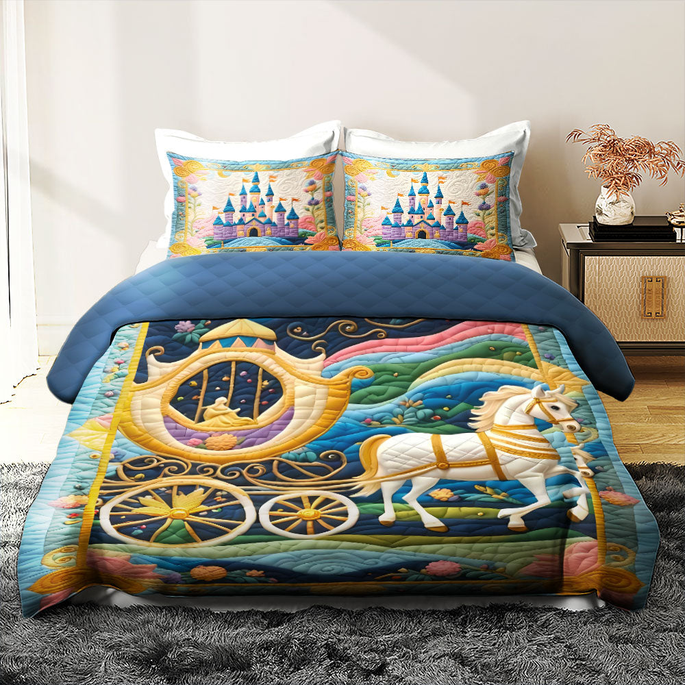 Enchanting Princess Quilt Bed Set Blanket PopCulturePrints