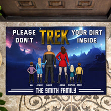 Load image into Gallery viewer, Personalized 'Trek' Sci-Fi Family Door Mat - Custom Gift Doormat PopCulturePrints
