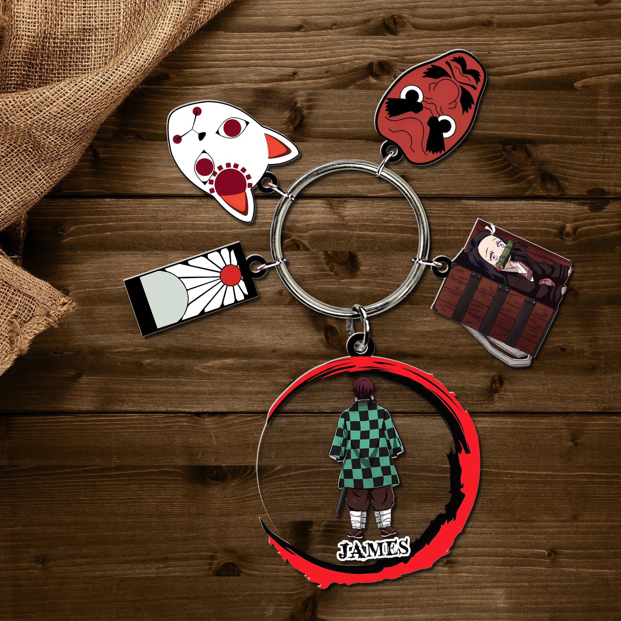 Personalized Movie Fan Keychain - Anime Inspired Gift Keychains PopCulturePrints