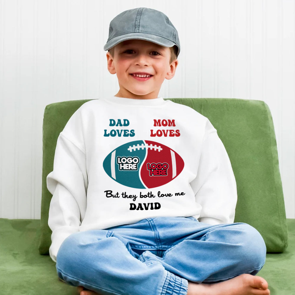 Custom Kids Shirt - Dad and Mom Love Me