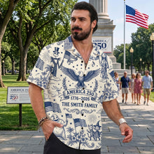 Load image into Gallery viewer, Celebrate Freedom with Style - Fun Liberty Celebration Hawaiian Shirt - Personalized Gift for Family Hawaiian Shirts PopCulturePrints
