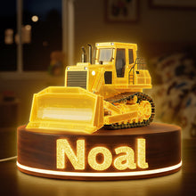 Load image into Gallery viewer, Light Up Their Imagination with Our Personalized Building Construction Tractor Light Box - A Perfect Gift for Kids Light Box PopCulturePrints
