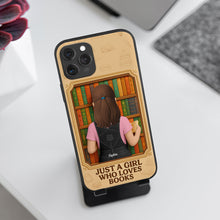 Load image into Gallery viewer, Just a Girl Who Loves Books - Personalized Phone Case for Book Lovers Phone Case PopCulturePrints
