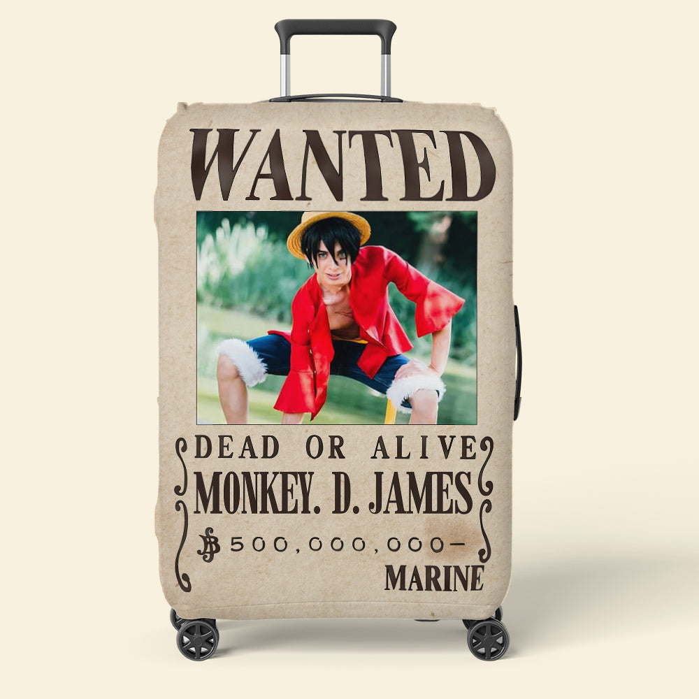 Custom Manga Fan Luggage Cover - Wanted Poster Design Luggage Covers PopCulturePrints