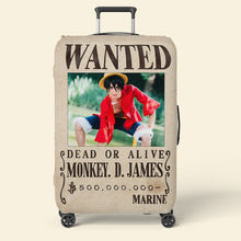 Load image into Gallery viewer, Custom Manga Fan Luggage Cover - Wanted Poster Design Luggage Covers PopCulturePrints
