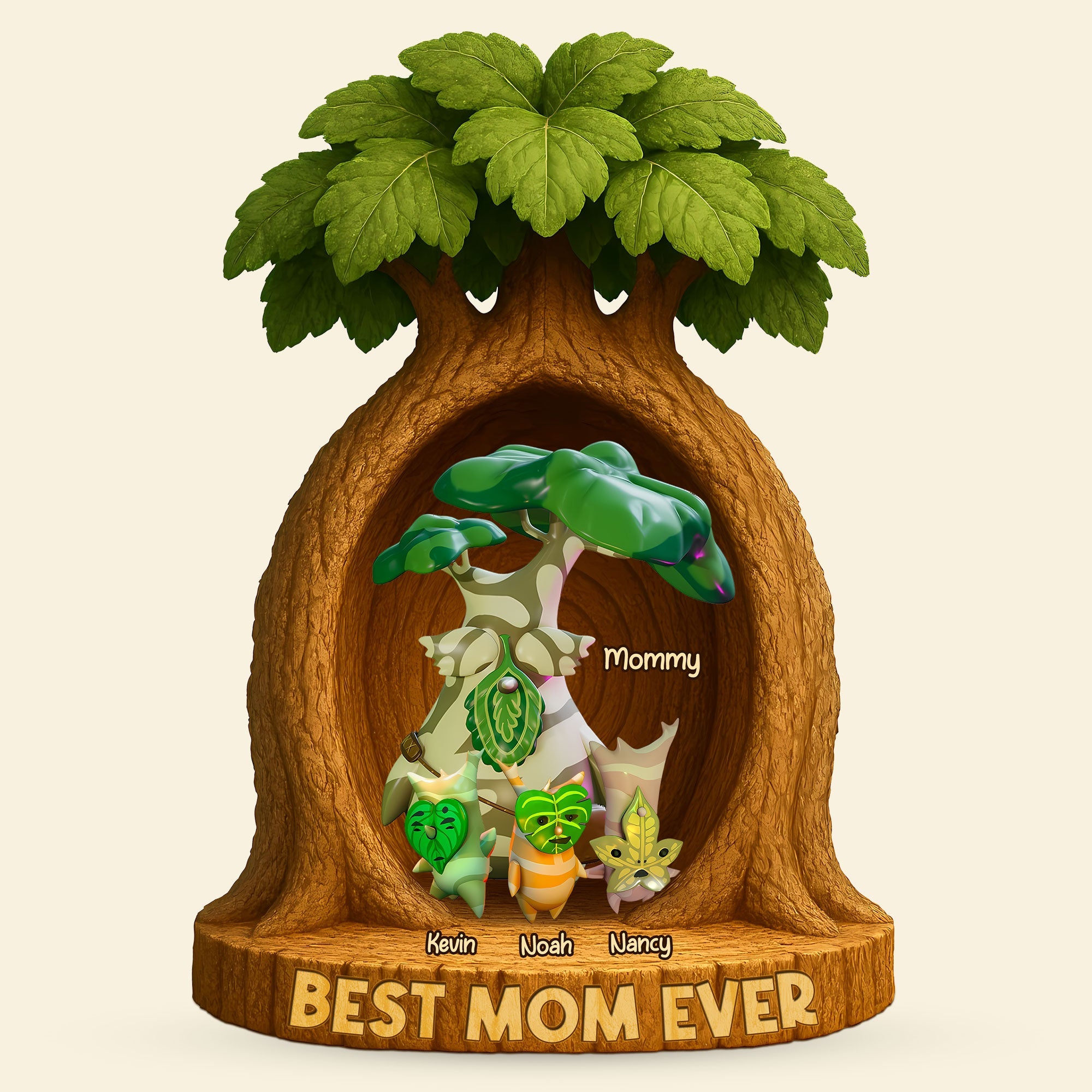 Best Mom Ever - Personalized Plaque for a Special Mom Shaped Plaques PopCulturePrints
