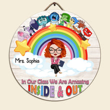 Load image into Gallery viewer, Personalized Classroom Wood Sign - Amazing Inside &amp; Out Wood Sign PopCulturePrints
