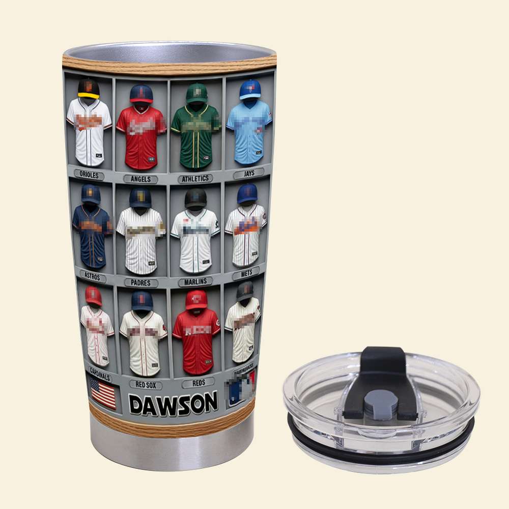 “Personalized Cheers for Every Fan!” - Sport Teams Uniform 20oz Tumbler - Custom Gifts for Sport Lovers Tumbler Cup PopCulturePrints