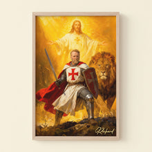 Load image into Gallery viewer, “Courage and Faith” - The Knights Templar Canvas Print - Personalize Your Gift for Christian Believers Poster &amp; Canvas PopCulturePrints
