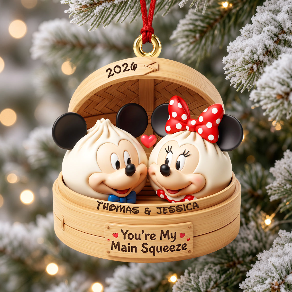 You're My Main Squeeze - Personalized Christmas Ornament for Couples