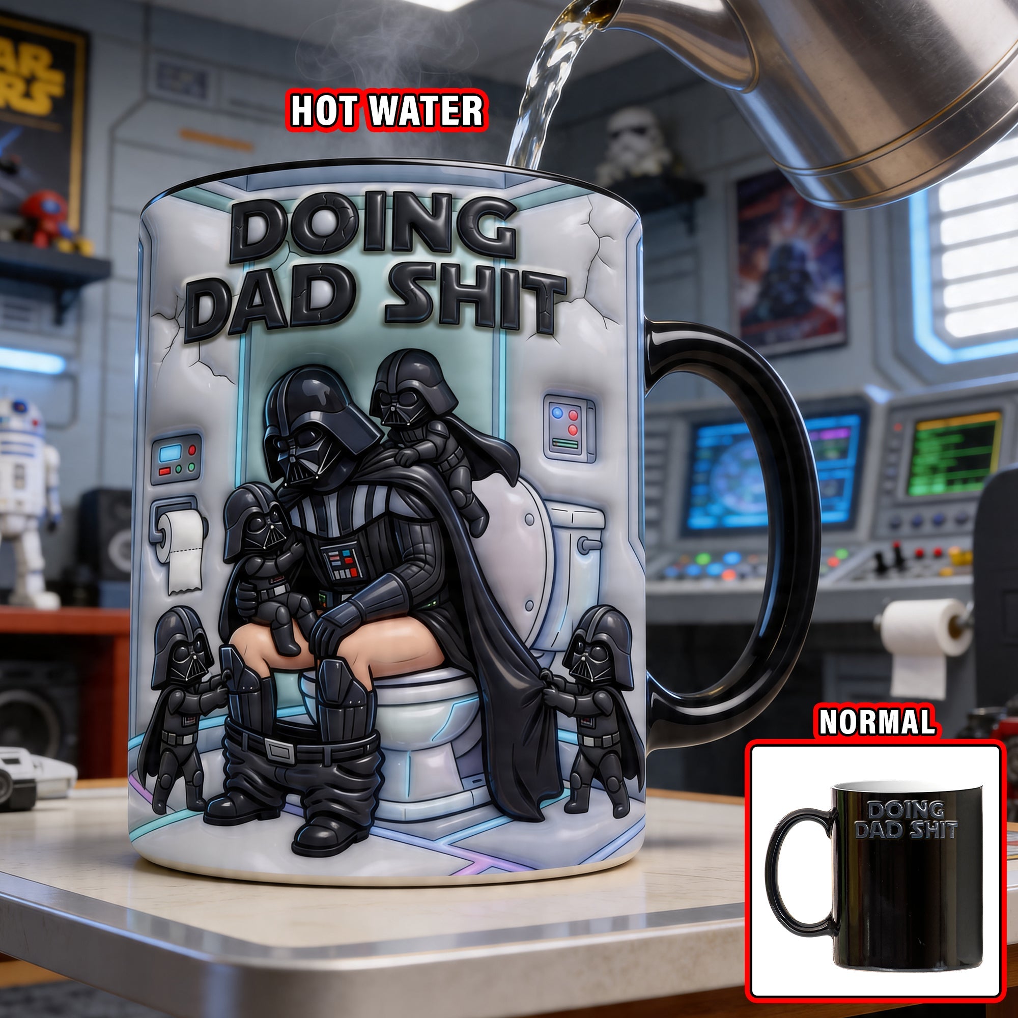 “Doing Dad Shit” - Relaxed Dad Magic Coffee Mug - Personalized Gift for Dads, Grandpas, and Father Figures Coffee Mug PopCulturePrints
