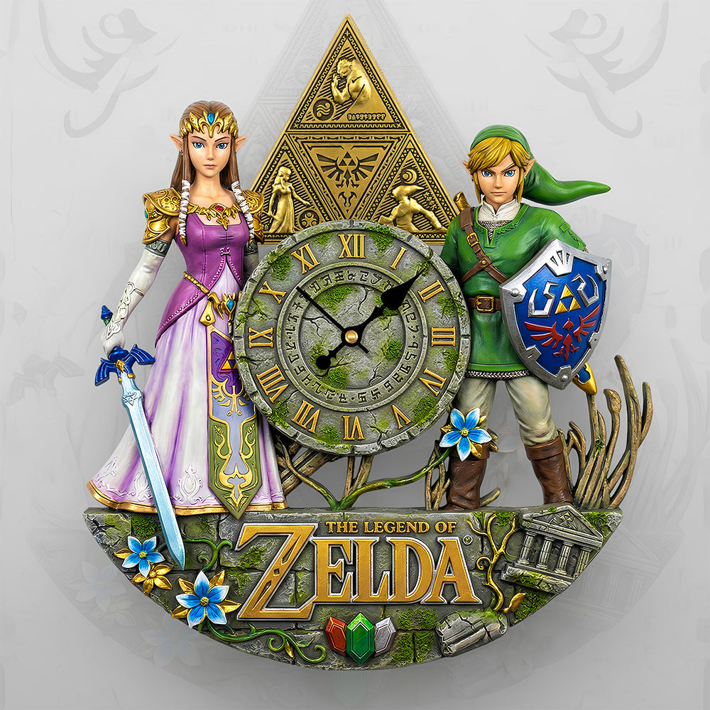 Time for Adventure: Legendary Wall Clock - Personalized Gift for Gamers, Couples & Zelda Fans Hanging Wall Clock PopCulturePrints