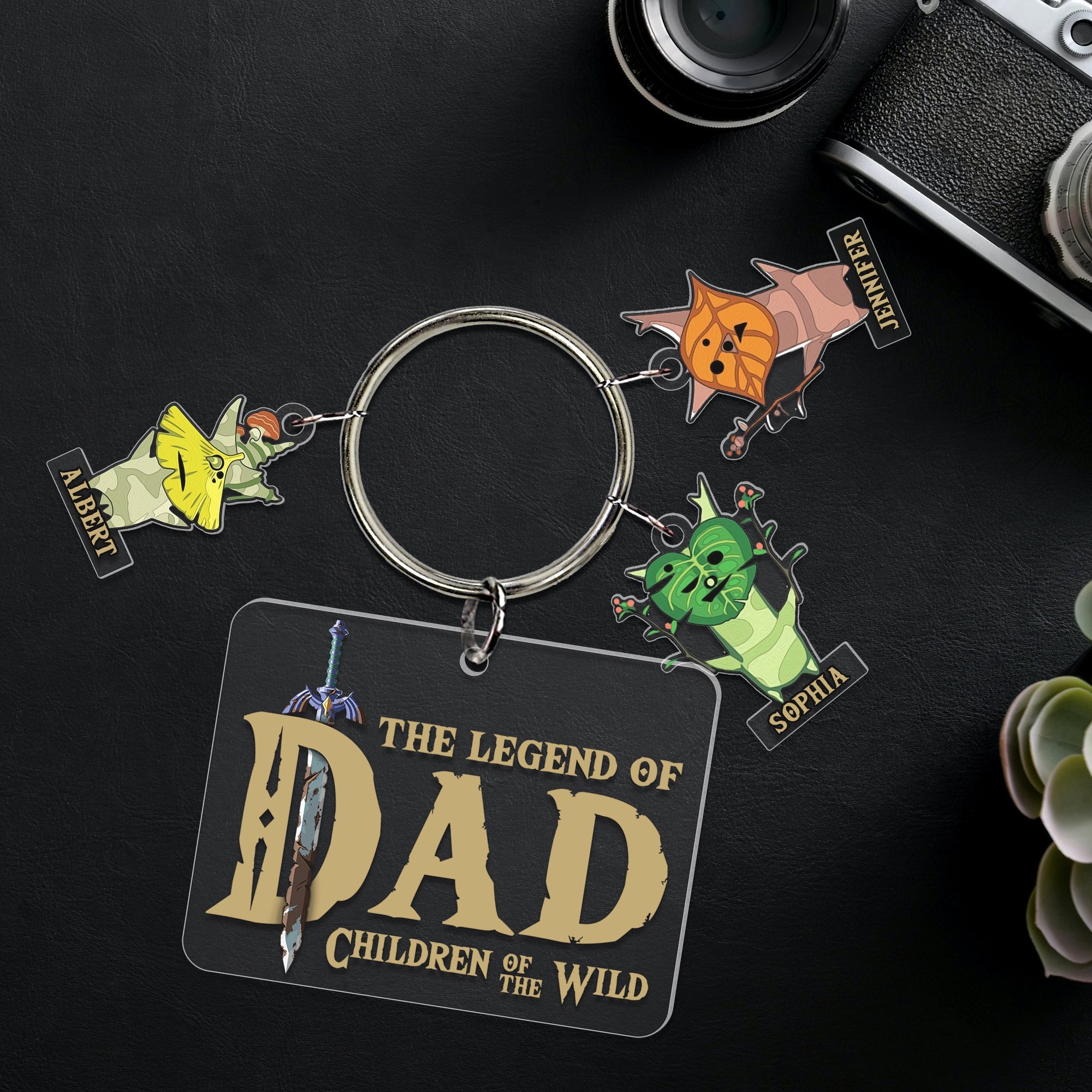 Personalized Legend of Dad Keychain - Custom Gifts for Father’s Day Keychains PopCulturePrints