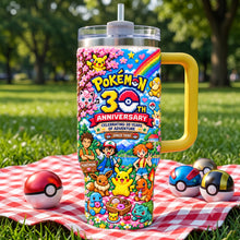 Load image into Gallery viewer, Celebrate 30 Years of Adventure with Personalized Pokémon Tumbler - Perfect Gift for Game Lovers!
