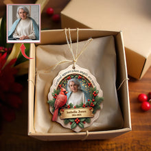 Load image into Gallery viewer, In Loving Memory Cardinal Ornament - Personalized Custom Photo Gift for Loved Ones Ornament PopCulturePrints
