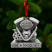 Load image into Gallery viewer, Celebrate Your Biker Spirit - Personalized Strong Motorcycle Engine Ornament - Perfect Gift for Bikers Ornament PopCulturePrints
