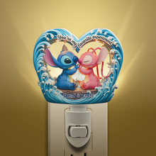 Load image into Gallery viewer, You're My Favorite Experiment - Cute Alien Couple Acrylic Night Light Night Lights PopCulturePrints
