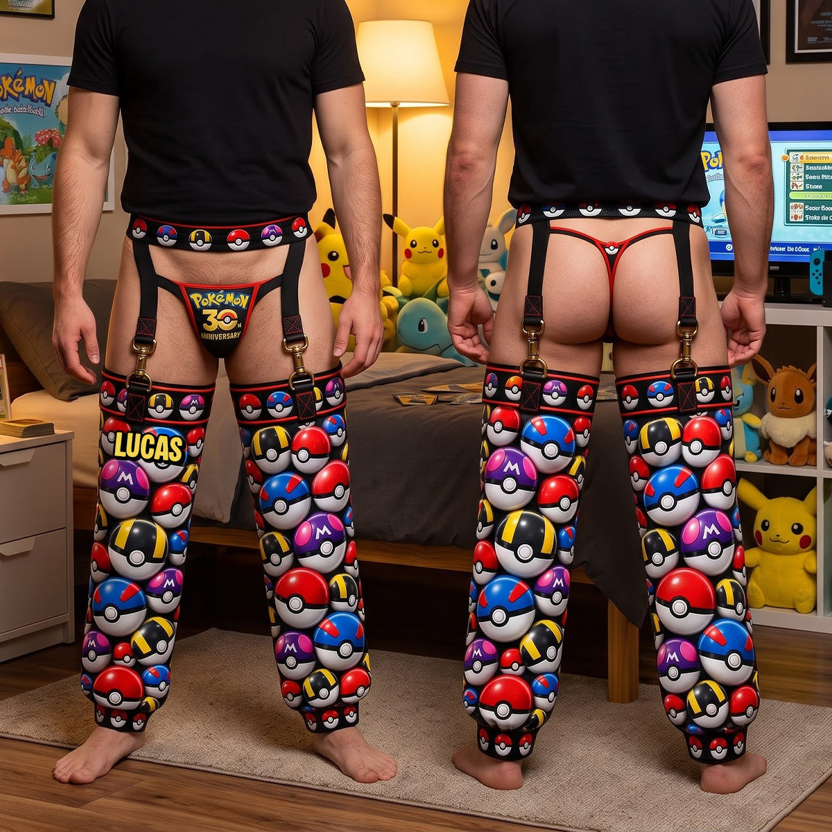 “Catch the Fun!” - Funniest Ball Sweatpants - Personalized Gifts Shorts and Pants PopCulturePrints