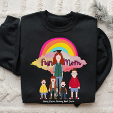 Load image into Gallery viewer, “A Fun Mom is the Best Mom” - Personalized T-Shirt for Mom - Custom Gift for Mom and Grandma Shirts PopCulturePrints
